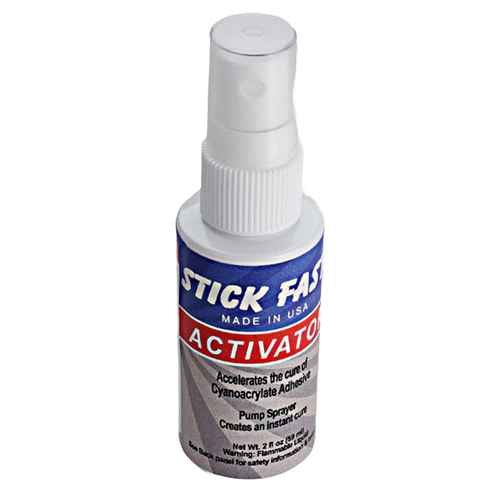 2 oz pump spray bottle of fast-acting glue activator for cyanoacrylate adhesives in glue and paint supplies collections