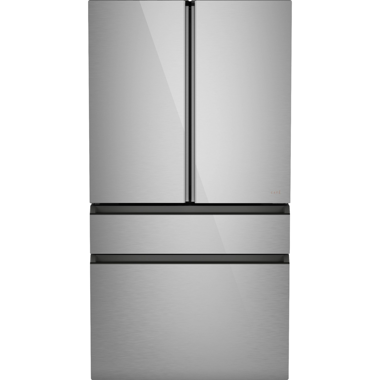 CAFÉ™ ENERGY STAR® 23.2 Cu. Ft. Smart Counter-Depth 4-Door French-Door Refrigerator in Platinum Glass With Dual-Dispense AutoFill Pitcher
