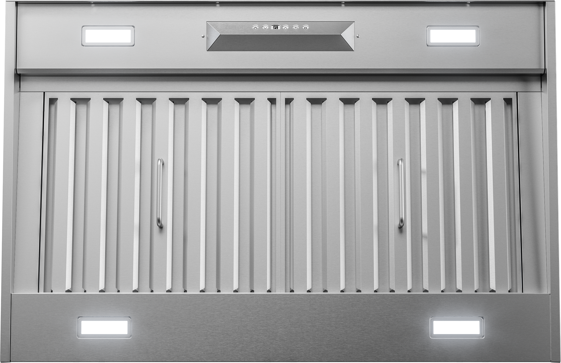 Stainless steel range hood insert with LumiLight LED lighting and ACT technology, designed for custom cabinetry, part of Range Hoods and Kitchen & Kitchenware collections.