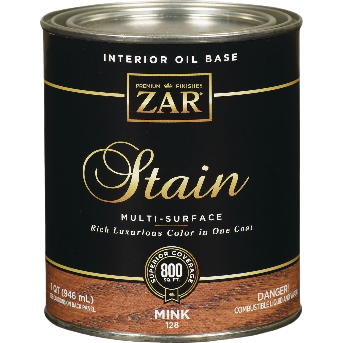 Oil-based mink wood stain can enhances interior wood surfaces with rich color from the stain and finishes collection