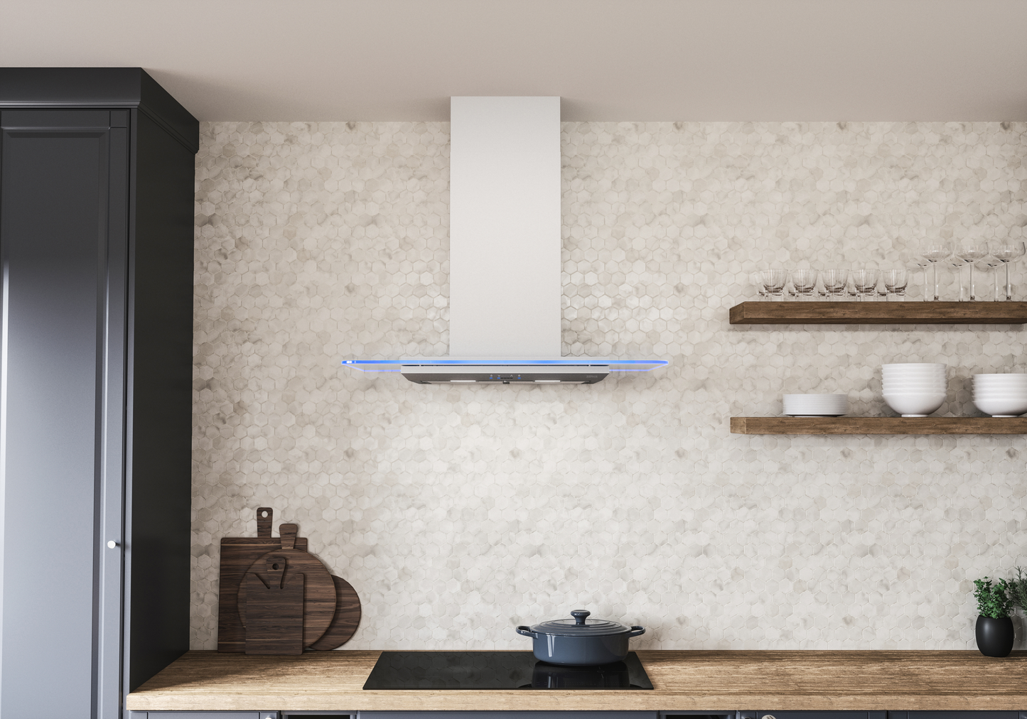 Verona Chimney Hood 36" LED ACT
