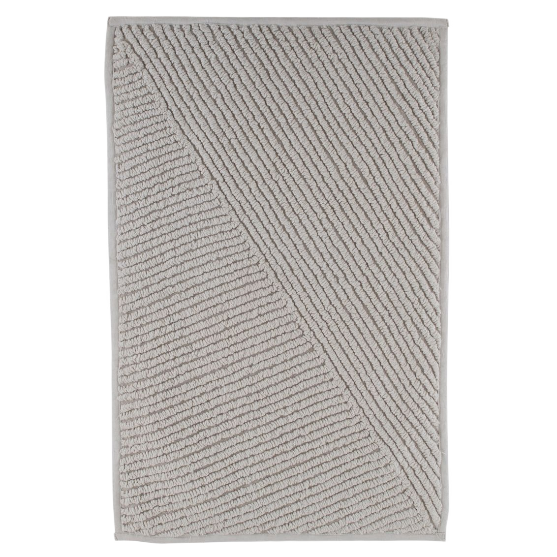 Natural-colored reversible bath mat with textured striped pattern for bathroom and safety use under $50 collection