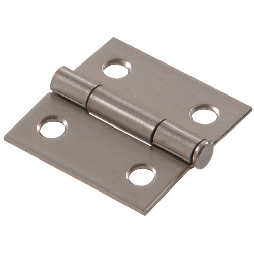 Stainless steel square corner door hinge with removable pin for residential use in hardware and home improvement collections