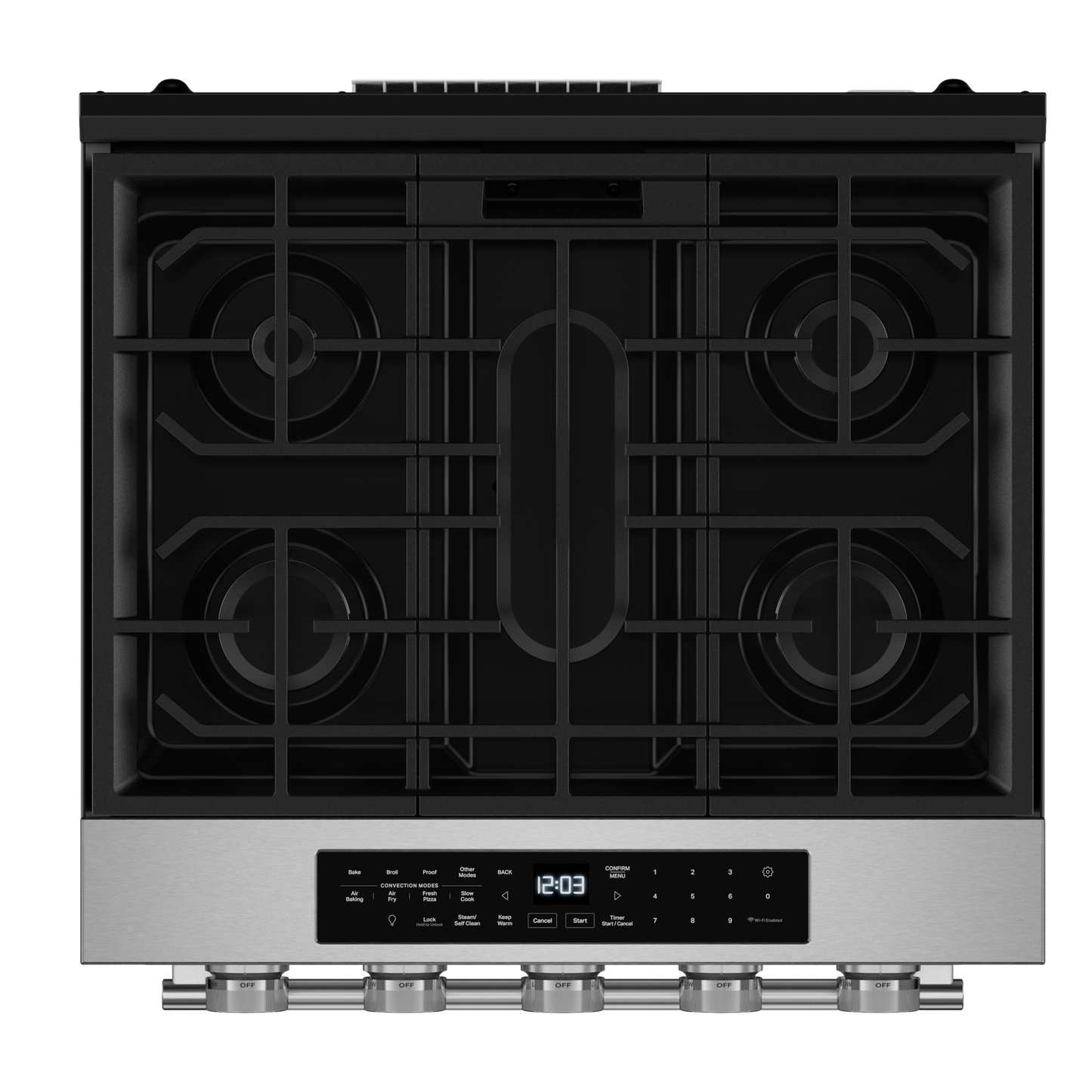 5.0 Cu. Ft. Smart Slide-in Gas Range with Convection Cooking Modes