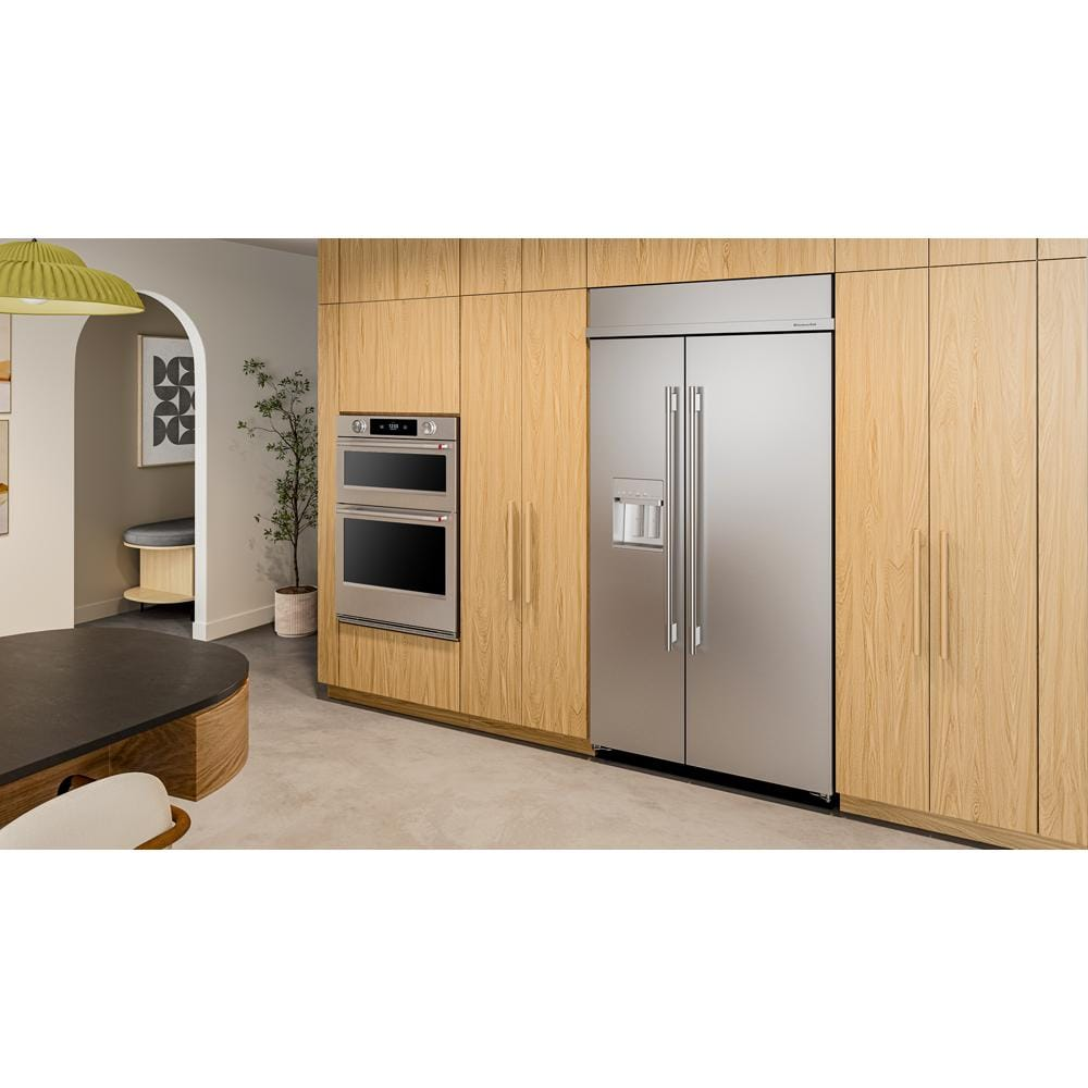 25.1 Cu. Ft. 42-Inch Built-In Side-by-Side Refrigerator with Exterior Water and Ice Dispenser with Measured Fill in PrintShield® Finish