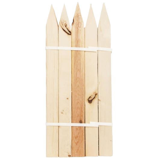 Pack of pointed kiln-dried SPF wood stakes for outdoor surveying, gardening, and fence layout in lumber and building materials collections