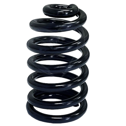 Black metal compression spring for John Deere parts and home improvement hardware applications