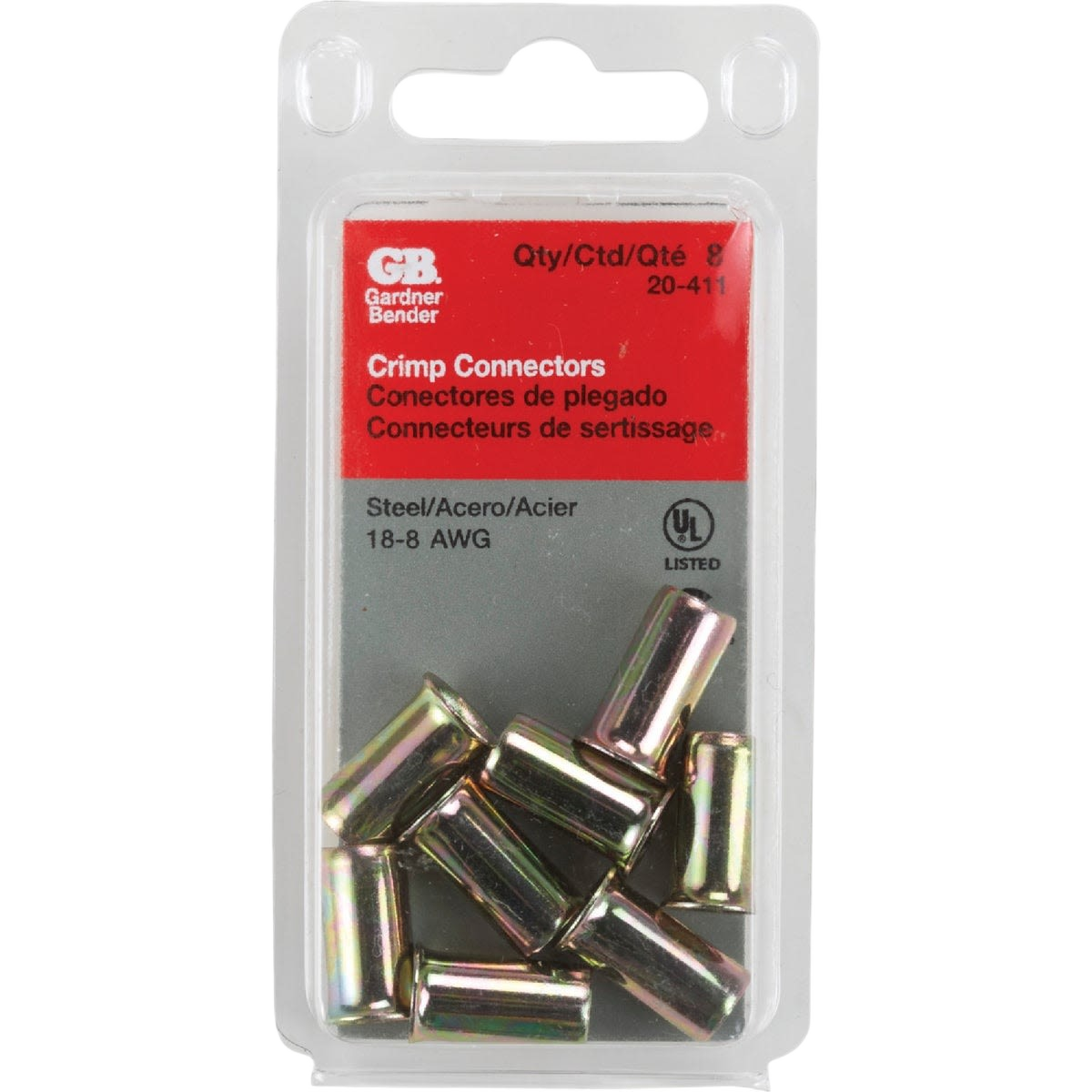 Steel crimp connectors for electrical use, packaged for home improvement and tools, available under $50 collections