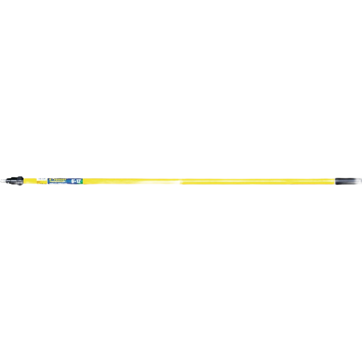 Adjustable yellow telescoping extension pole with twist-lock mechanism for painting and home improvement projects