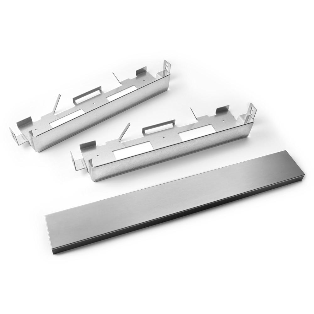 Stainless steel mounting brackets and trim kit panel for KitchenAid wall ovens from appliances collection at Hartville Hardware