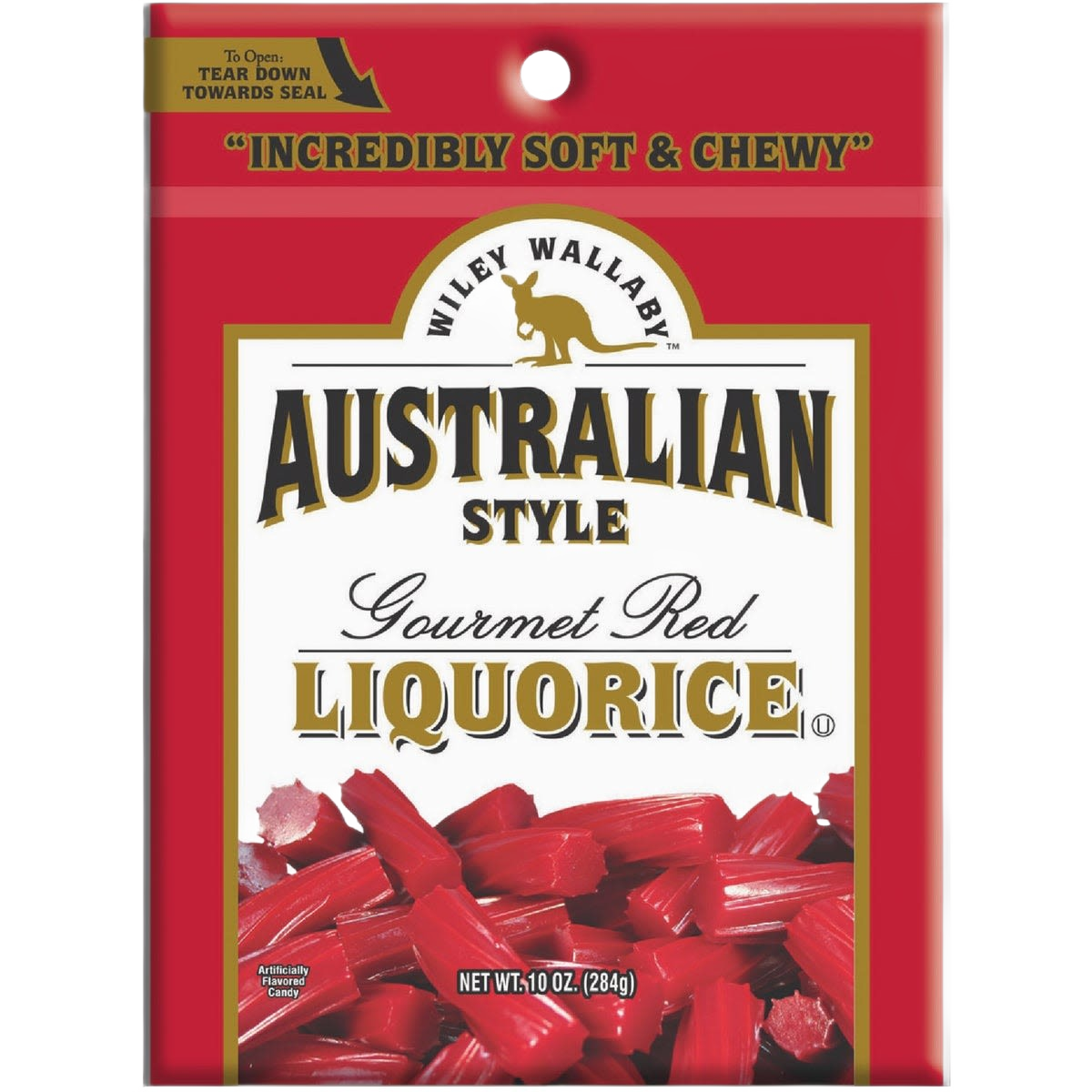 Package of soft and chewy red licorice candy from the Chocolates & Candies and Under $50 collection