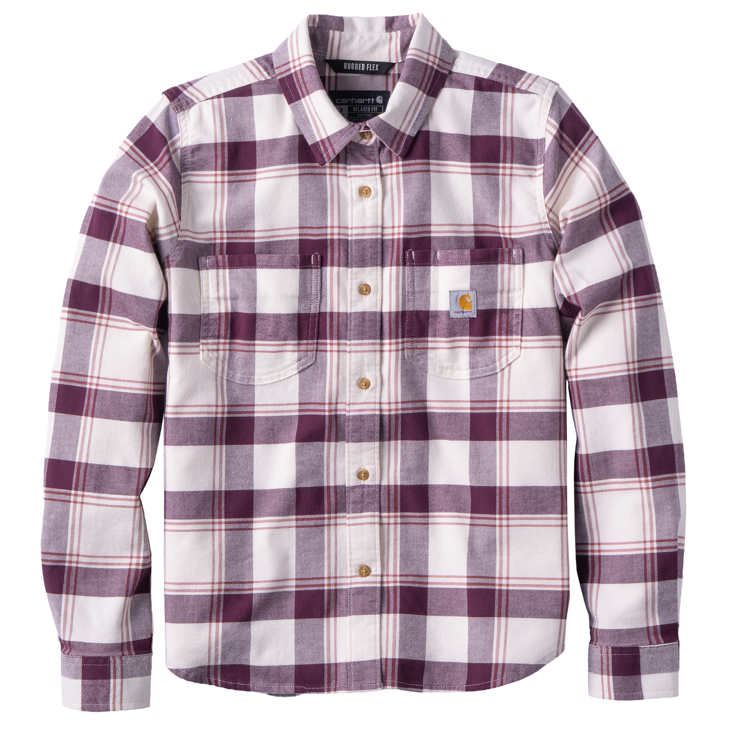 Carhartt Women's Hamilton Relaxed Long Sleeve Plaid Shirt
