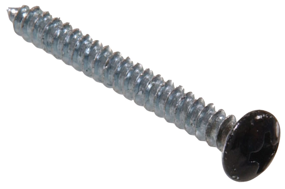 Hardware Essentials Shelf Bracket Screw Black (#7 x 1/2" & 1-1/4")