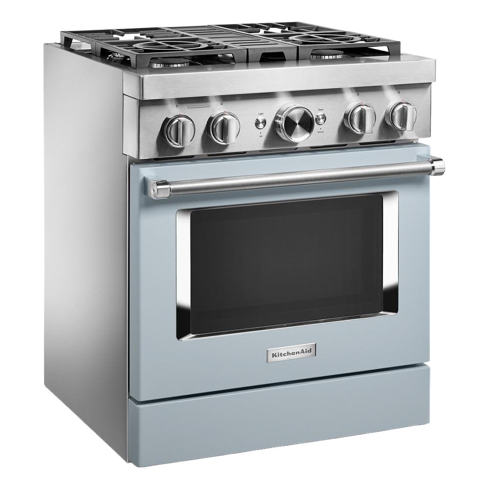 KitchenAid® 30'' Smart Commercial-Style Dual Fuel Range with 4 Burners