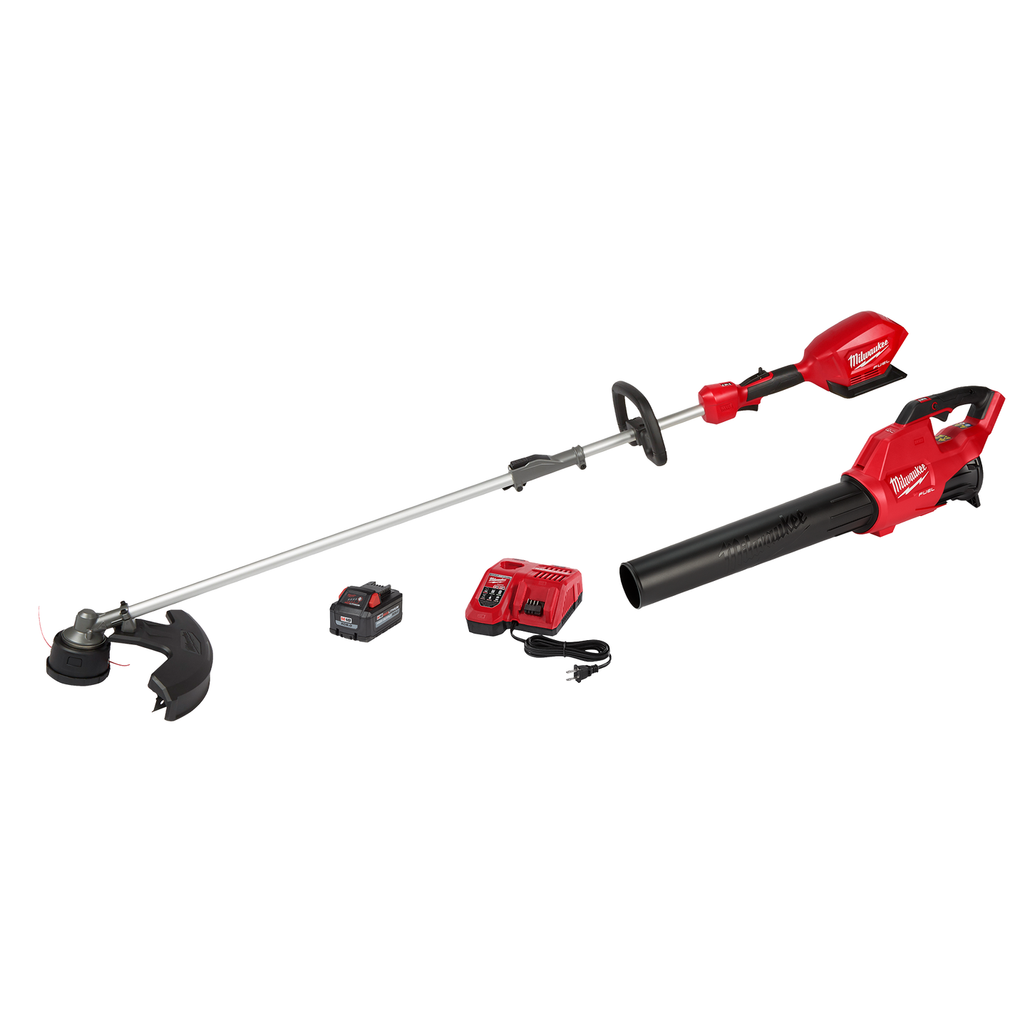 Milwaukee M18 FUEL 18V Lithium-Ion Brushless Cordless QUIK-LOK String Trimmer/Blower Combo Kit with Battery & Charger (2-Tool)