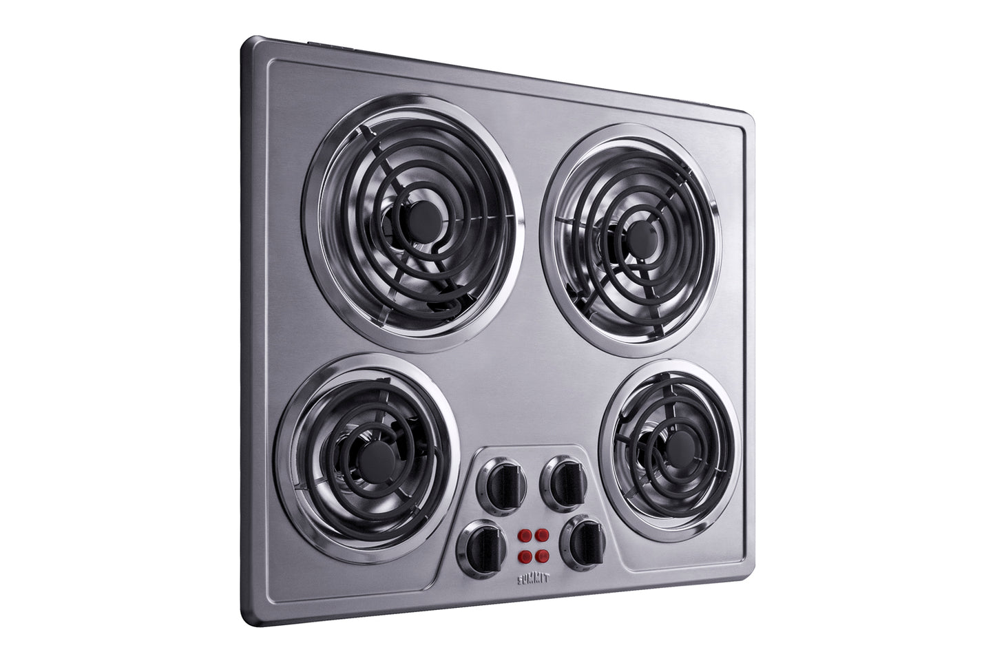 24" Wide 240V 4-Burner Coil Cooktop