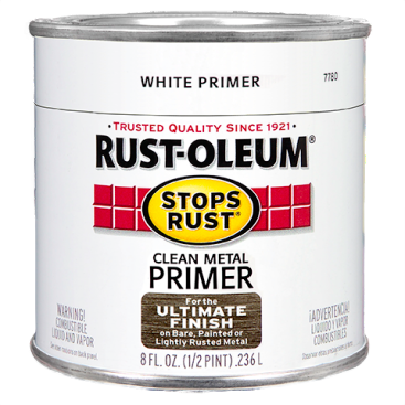 Rust-Oleum Stops Rust flat white metal primer 1/2 pint can in Specialty Paint and Under $50 collections