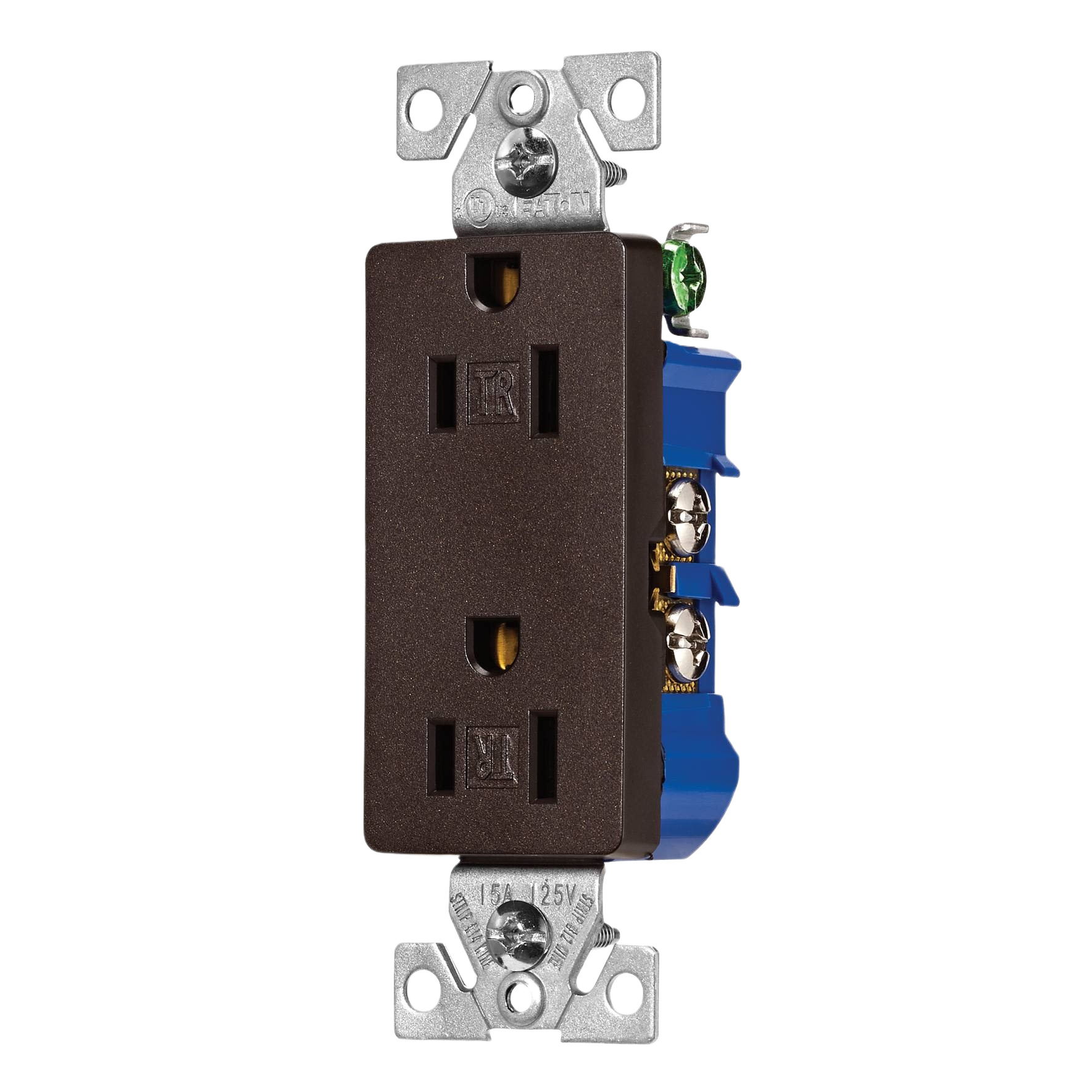 Oil rubbed bronze decorator duplex electrical outlet for home improvement and electrical boxes collection under $50