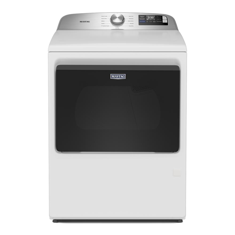 White top load electric dryer with digital display and control knob in electric dryers and appliances collection