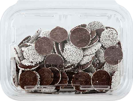 JLM Dark Chocolate Non-Pareils with White Seeds, 14 oz.