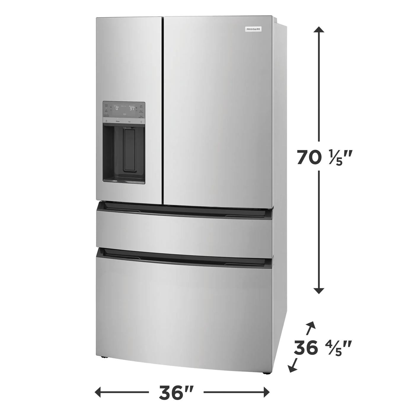 26 Cu. Ft. Standard-Depth 4-Door French Door Refrigerator
