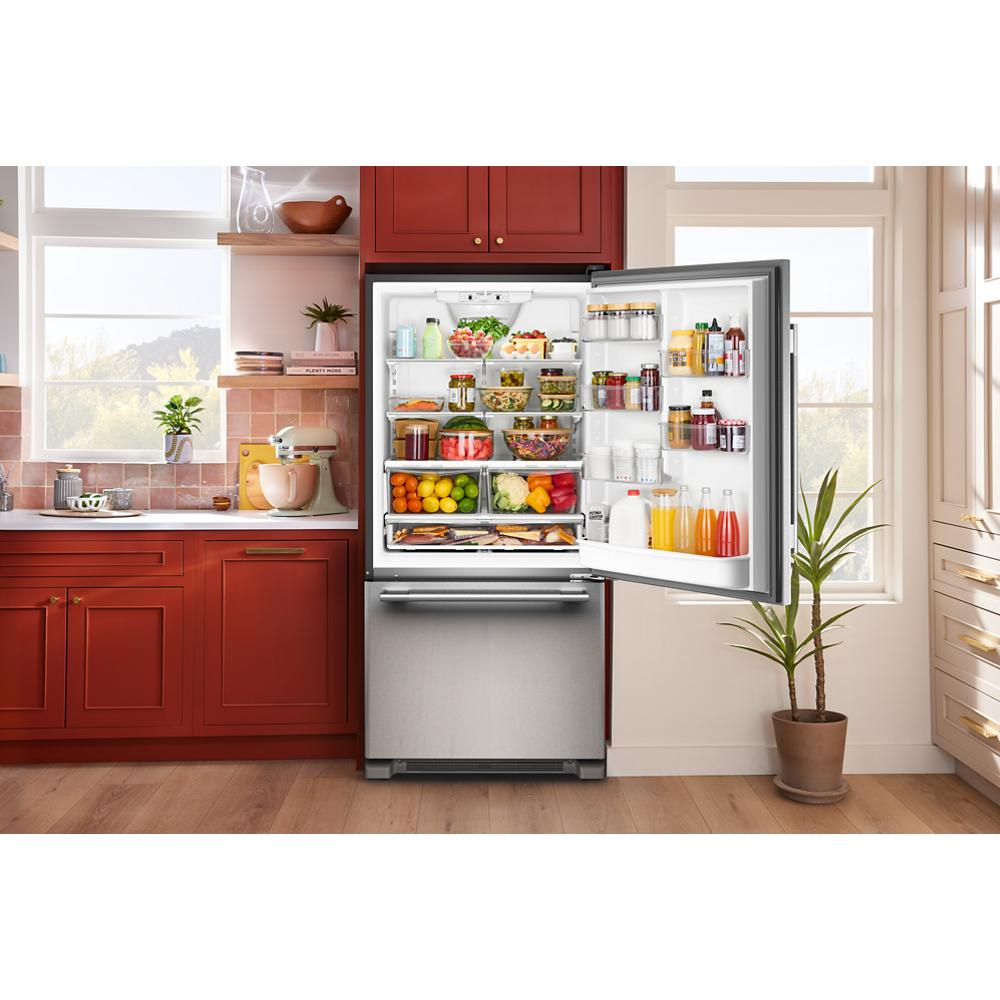 22 Cu. Ft. 33-Inch Standard-Depth Bottom Mount Refrigerator with Right Door Swing