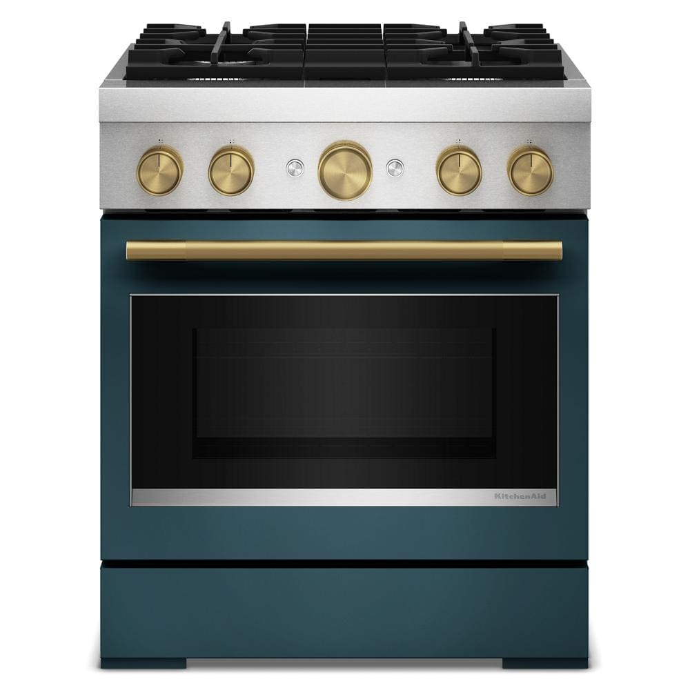 30-Inch 4 Burner Commercial-Style Dual Fuel Range with No Preheat Air Fry Mode