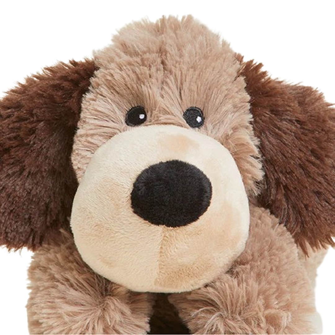 Cute soft brown microwavable plush dog from dolls and stuffed animals under $25 and toys & games collections