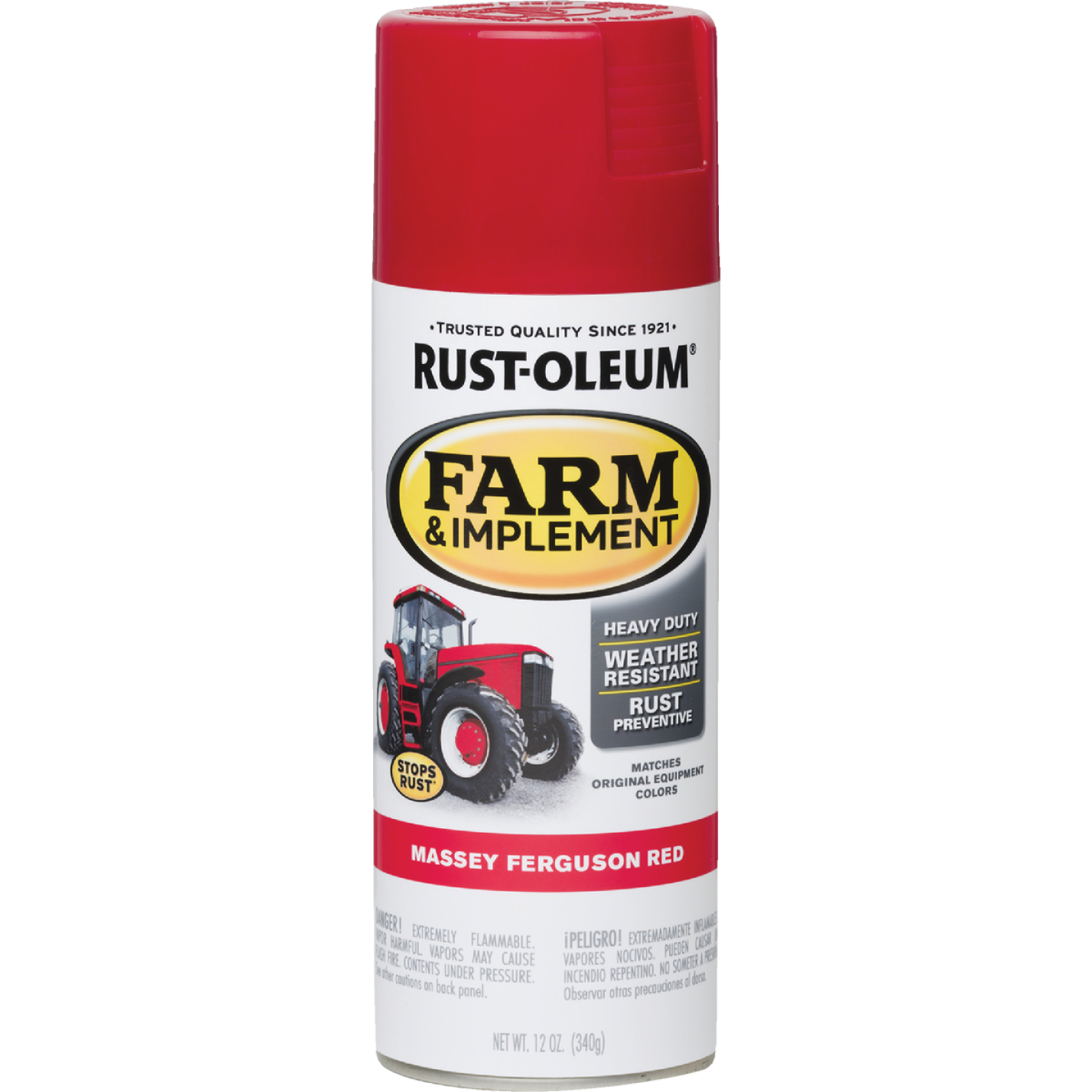12 oz can of Massey Ferguson red spray paint for farm equipment with rust preventive, weather resistant finish under $50 collections