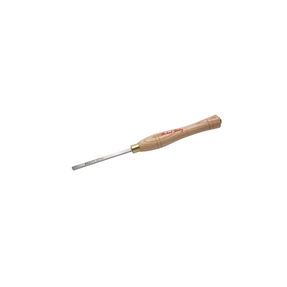 Small round nose scraper with ash handle for precision woodworking in Robert Sorby tool collection under $50.
