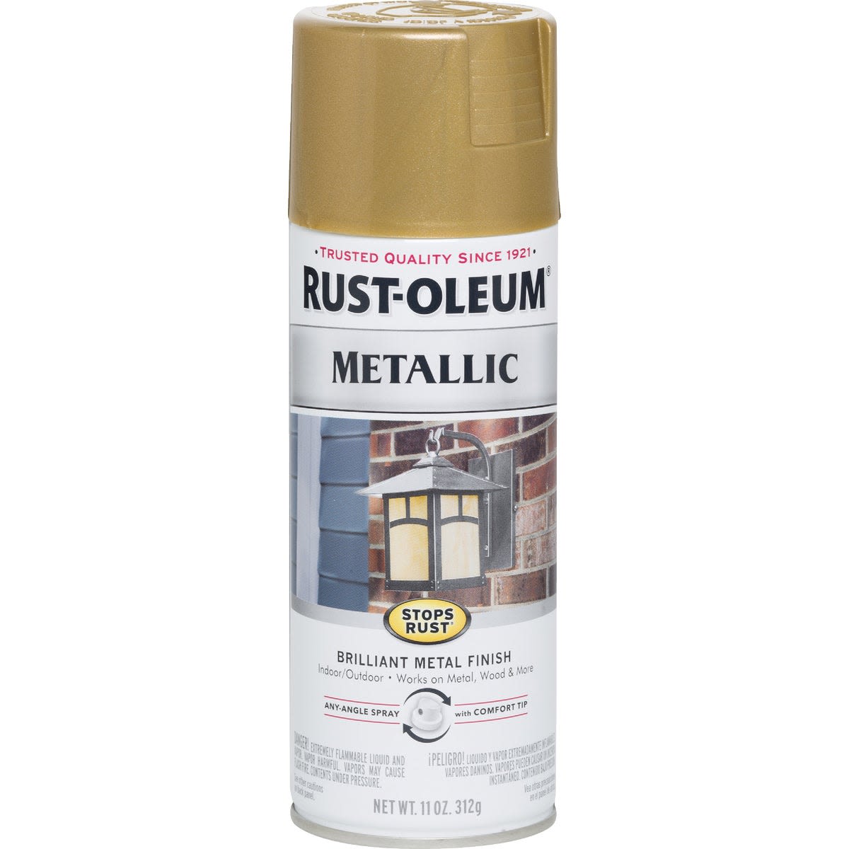 Gold metallic spray paint can in Spray Paint and Home Improvement collection for tools and supplies under $50