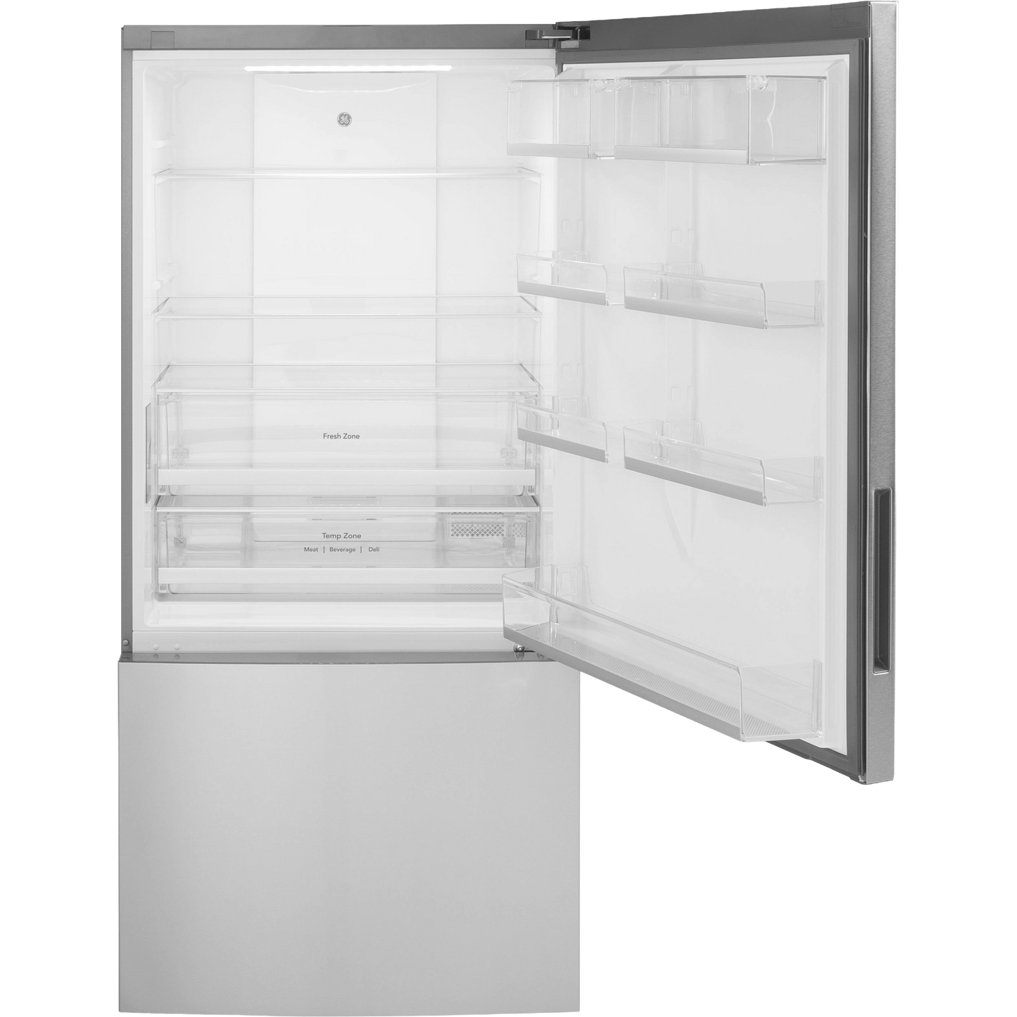 GE® ENERGY STAR® 17.7 Cu. Ft. Counter-Depth Bottom-Freezer Refrigerator