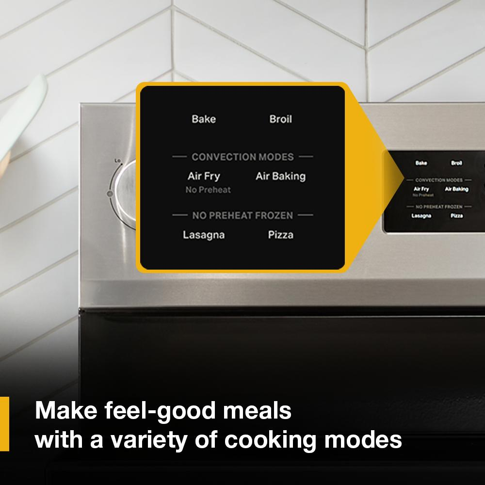 30-inch Gas Range with Air Cooking Technology and Steam Clean