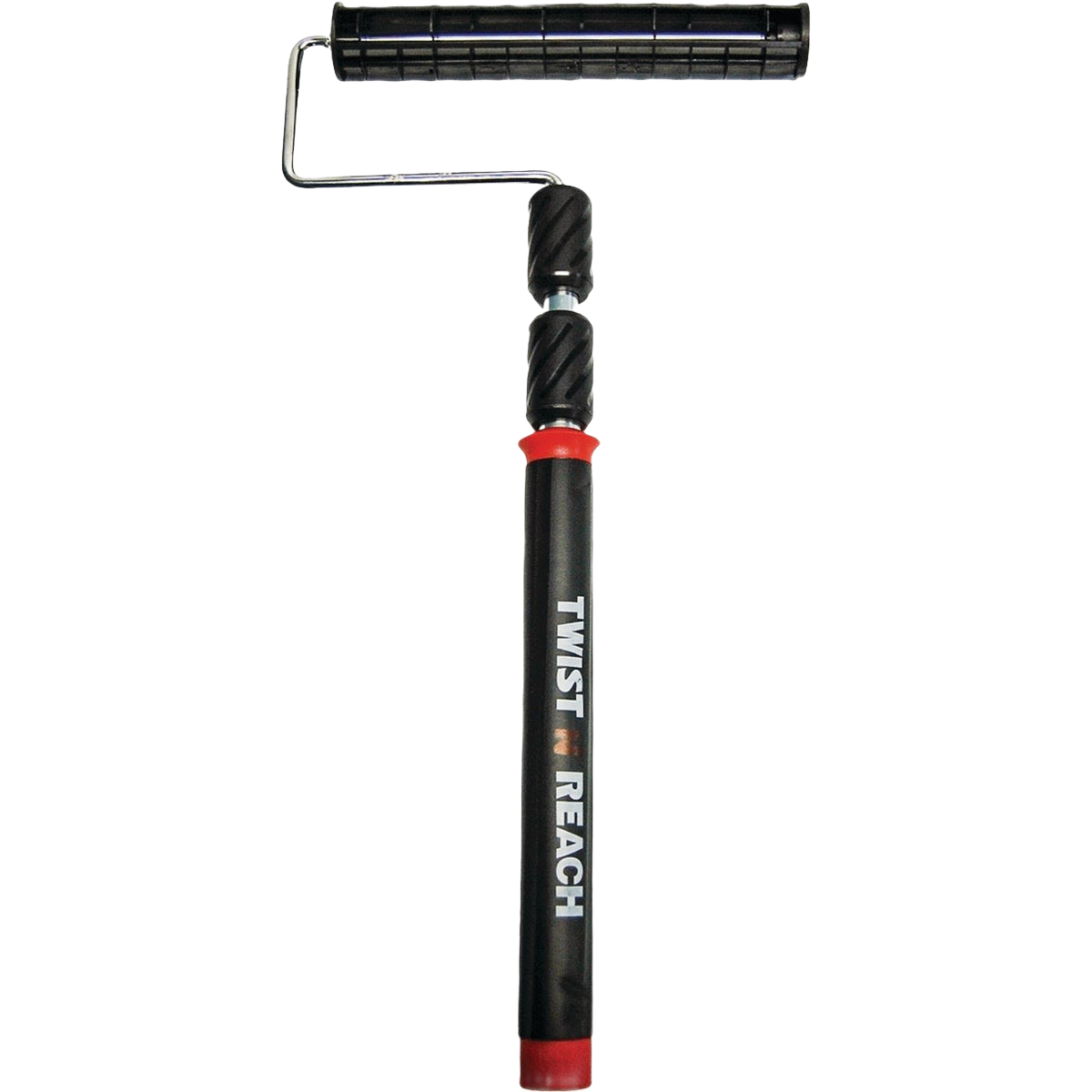 Extendable paint roller frame with ergonomic grip for ease of use in paint rollers and home improvement collections