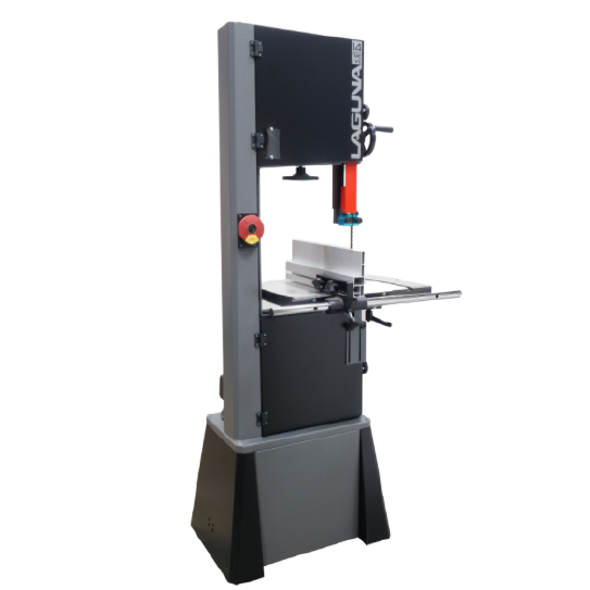 Vertical stationary bandsaw with pyramid spine and 1-3/4 hp motor for woodworking in power tools and machinery collections