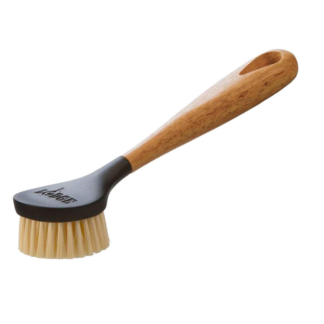 10-inch stiff nylon kitchen scrub brush with ergonomic wooden handle for cookware and cast iron cleaning tasks under $50 collection