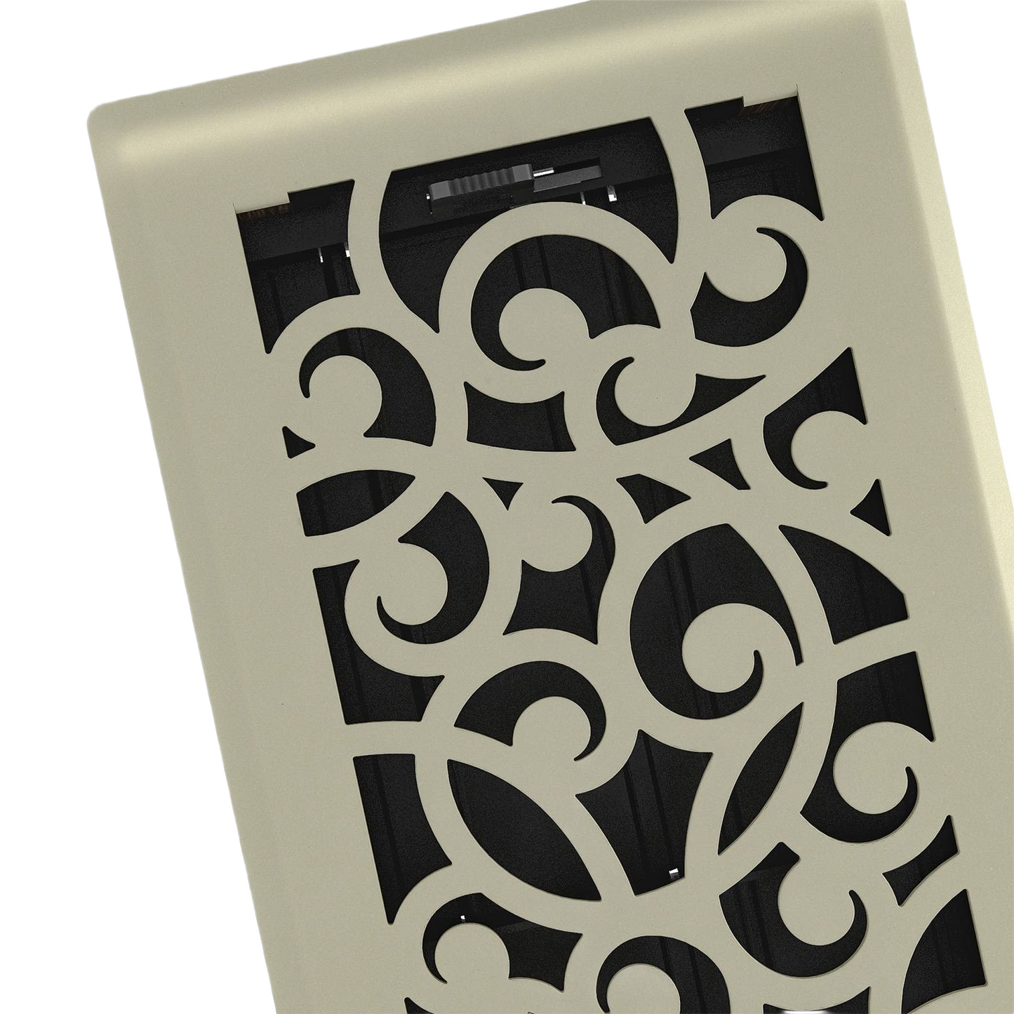 Satin nickel floor register with decorative scroll design for ventilation in Plumbing and Under $50 home improvement collections