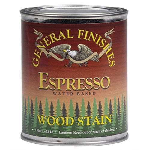 General Finishes Espresso water-based wood stain pint for interior stains and wood finishing under $50 projects