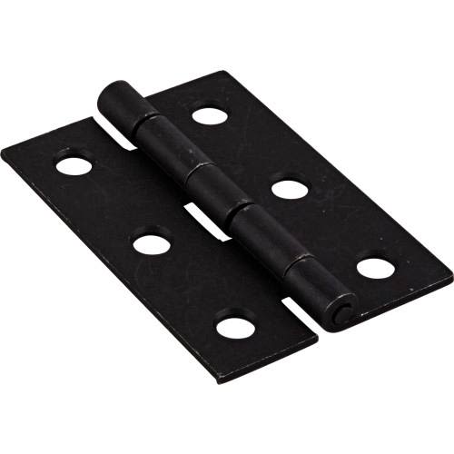 Oil rubbed bronze 2-inch broad hinge with six screw holes for cabinet and furniture hardware projects under $50 collections