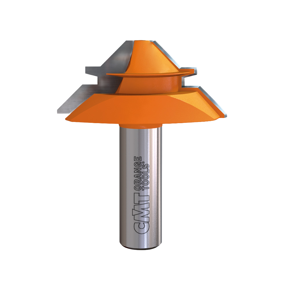 CMT Orange Tools 2” x 7/8” Lock Miter Bit, 1/2" Shank
