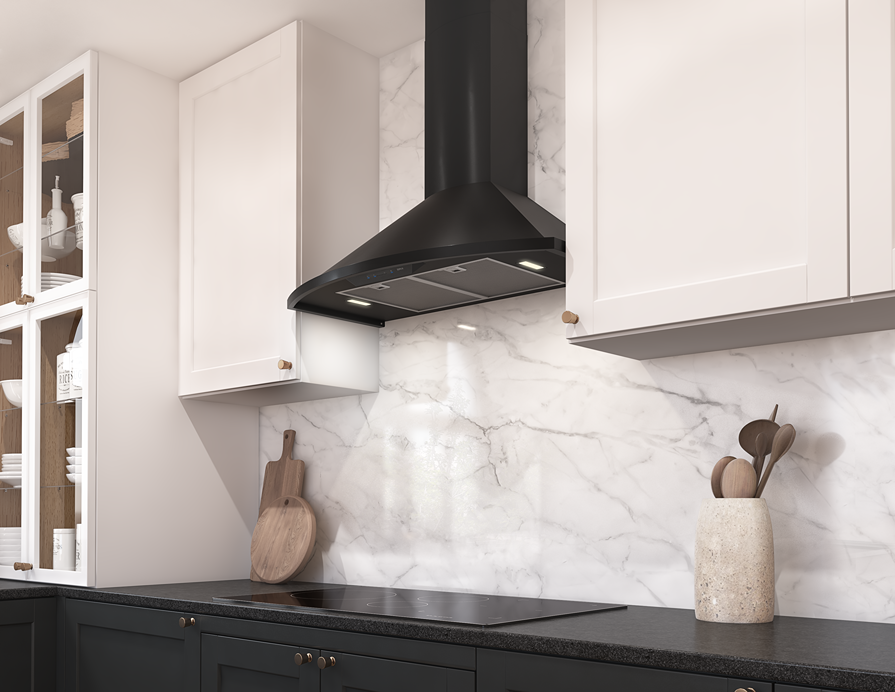 Savona Chimney Hood 30" LED 600 CFM