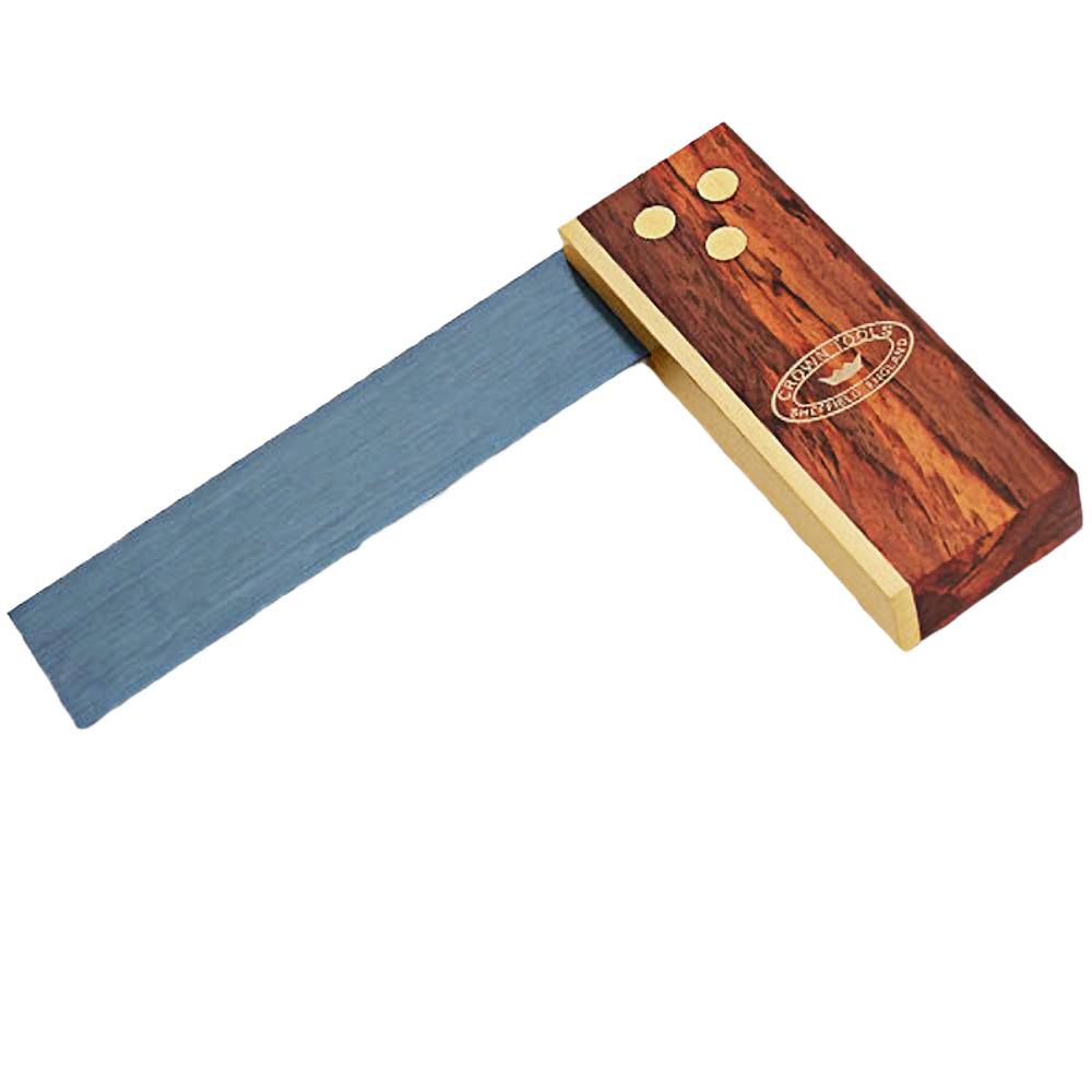 Wood and steel miniature try square tool for precise measuring in woodworking and hand tools collections under $50