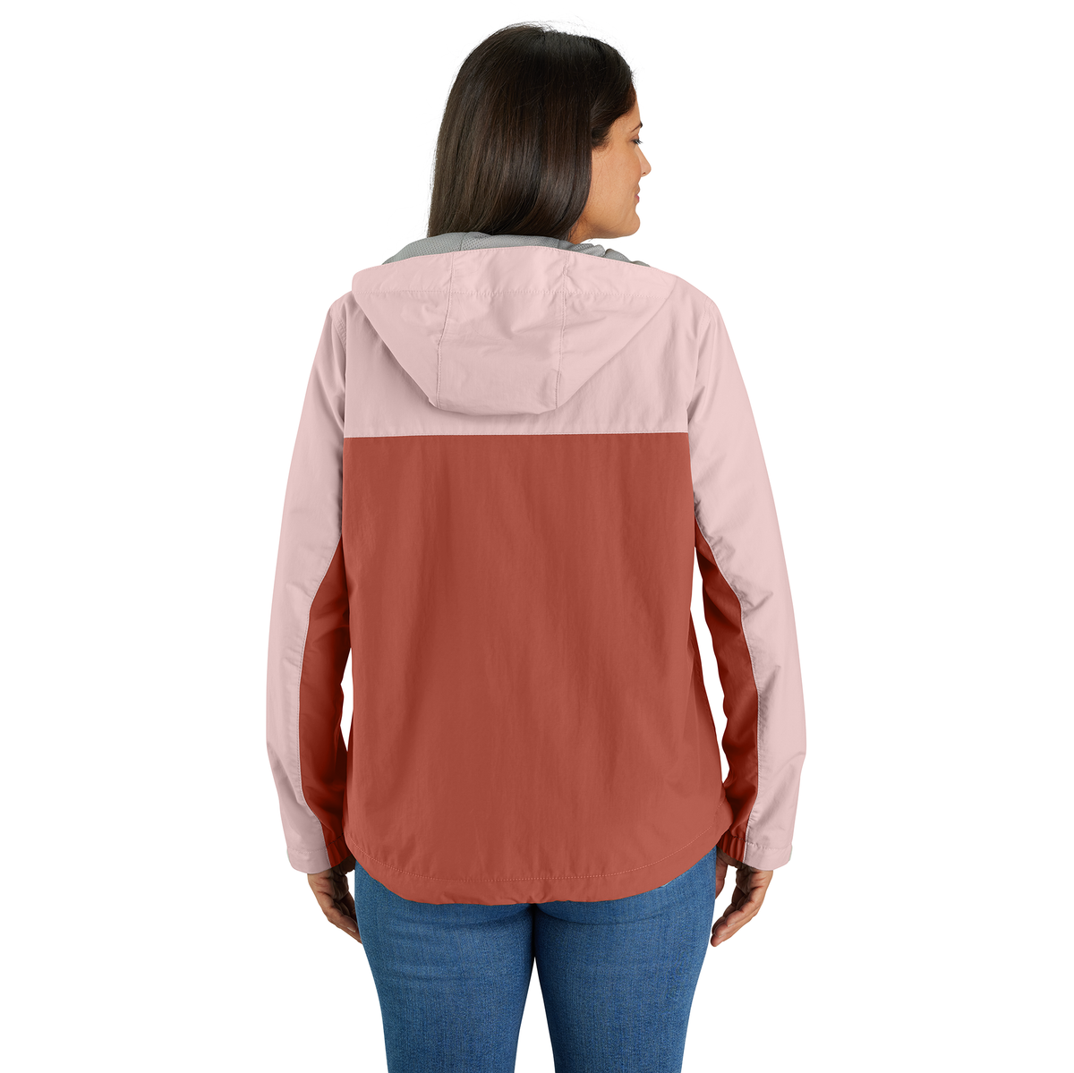 Carhartt Women's Rockford Anorak - Soft Rose/Saddle Red, Large