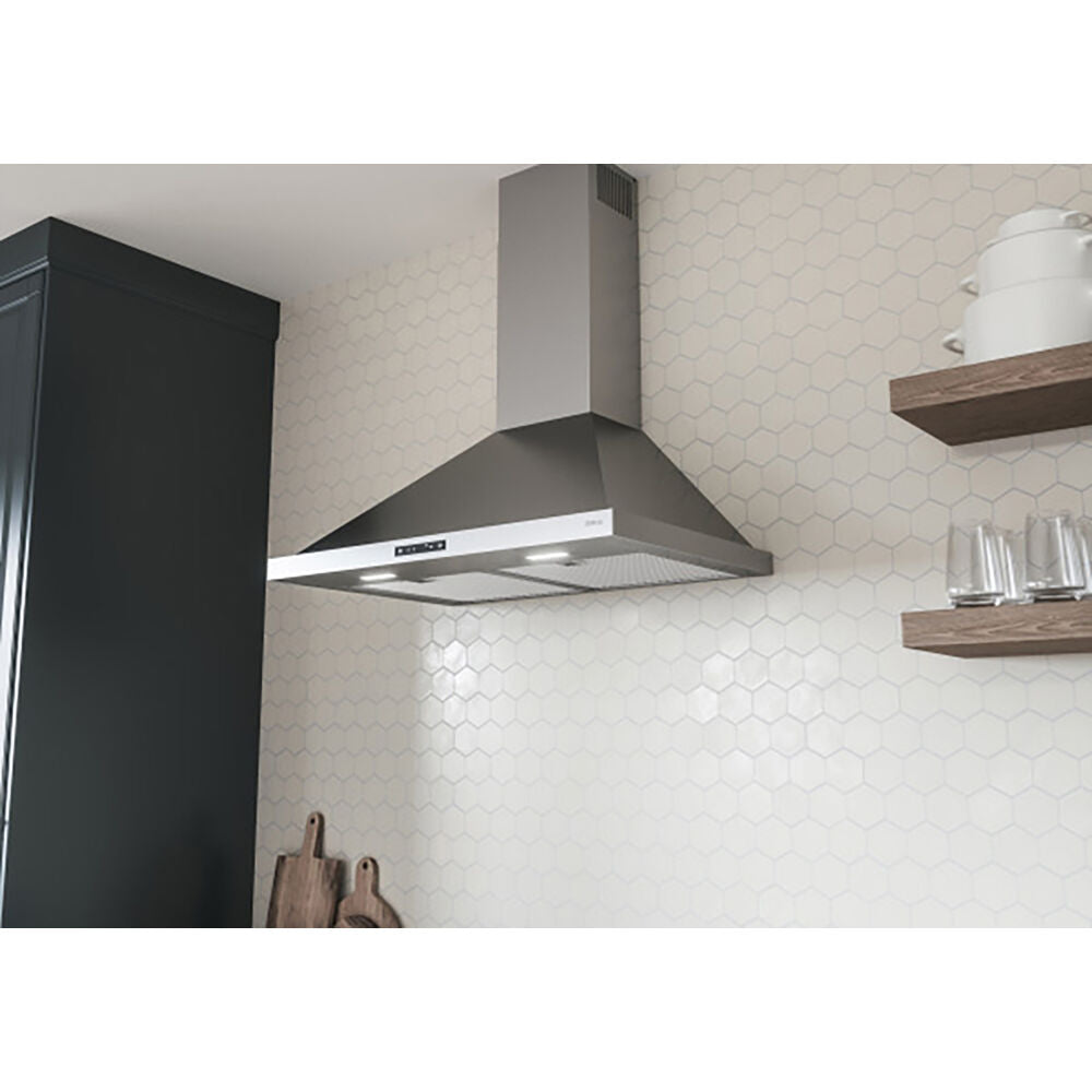 Ombra Chimney Hood 36" LED ACT