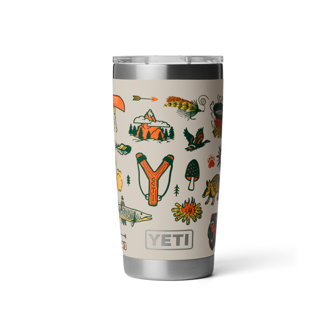 YETI Rambler 20 Oz. Whippersnapper Cape Taupe Tumbler with Magslider Lid
