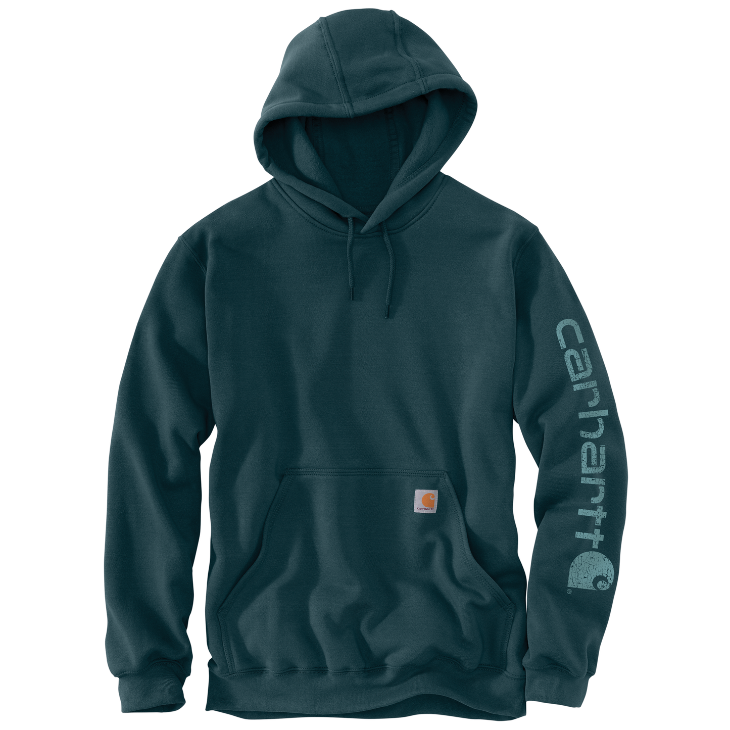 Carhartt Men's Loose Fit Midweight Logo Sleeve Graphic Hoodie