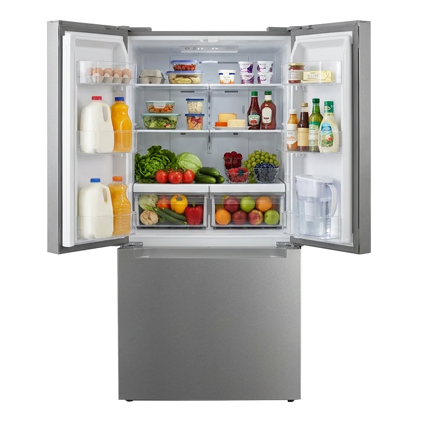Element Electronics 18.4 cu. ft. French Door Refrigerator - Stainless Steel, ENERGY STAR (ERFD19CGCS)