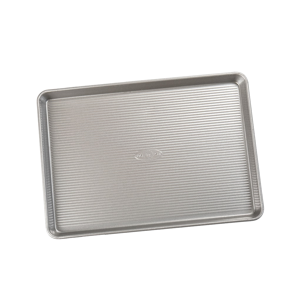 Lightweight USA PAN half sheet pan with textured surface and raised edges in Kitchenware and Bakeware collections