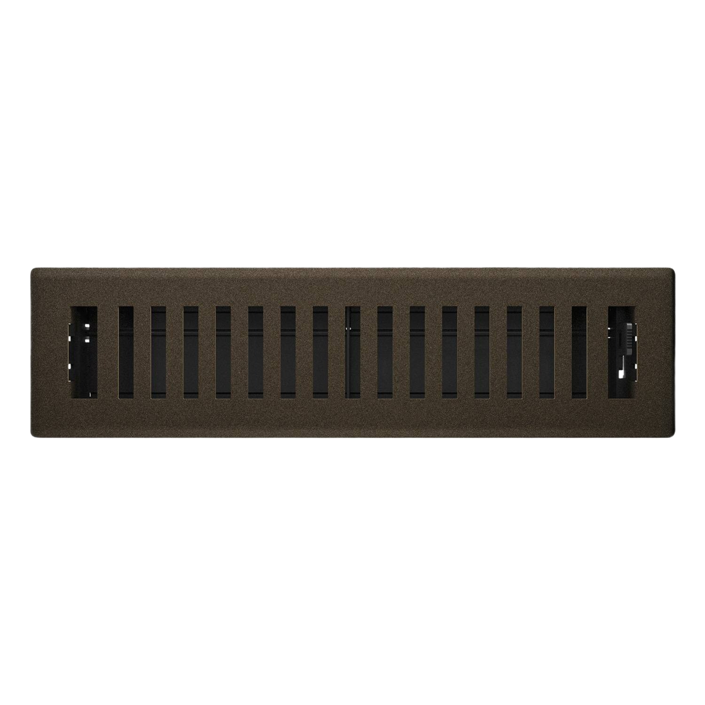 Bronze-finish Montezuma floor register with adjustable vents for airflow control in home improvement projects