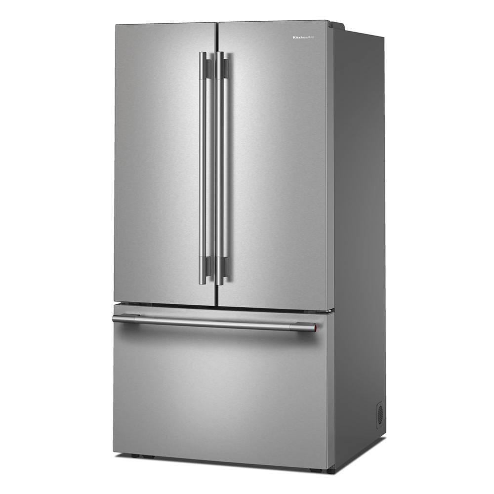 KitchenAid stainless steel French door refrigerator with bottom freezer from Refrigerators and Appliances collections